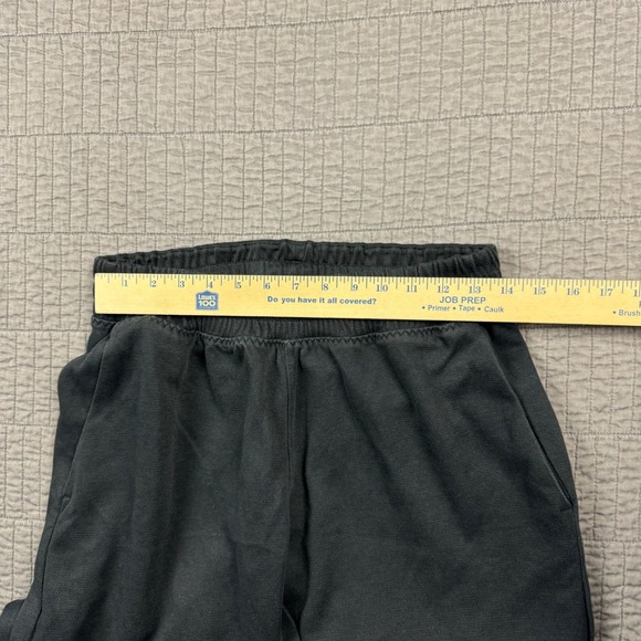 Adidas Sweatpants Men Large Black Open Hem Basketball Workout Gym Sportswear - Picture 10 of 12